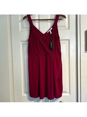 BCBGeneration Garnet Faux Wrap Sleeveless Dress